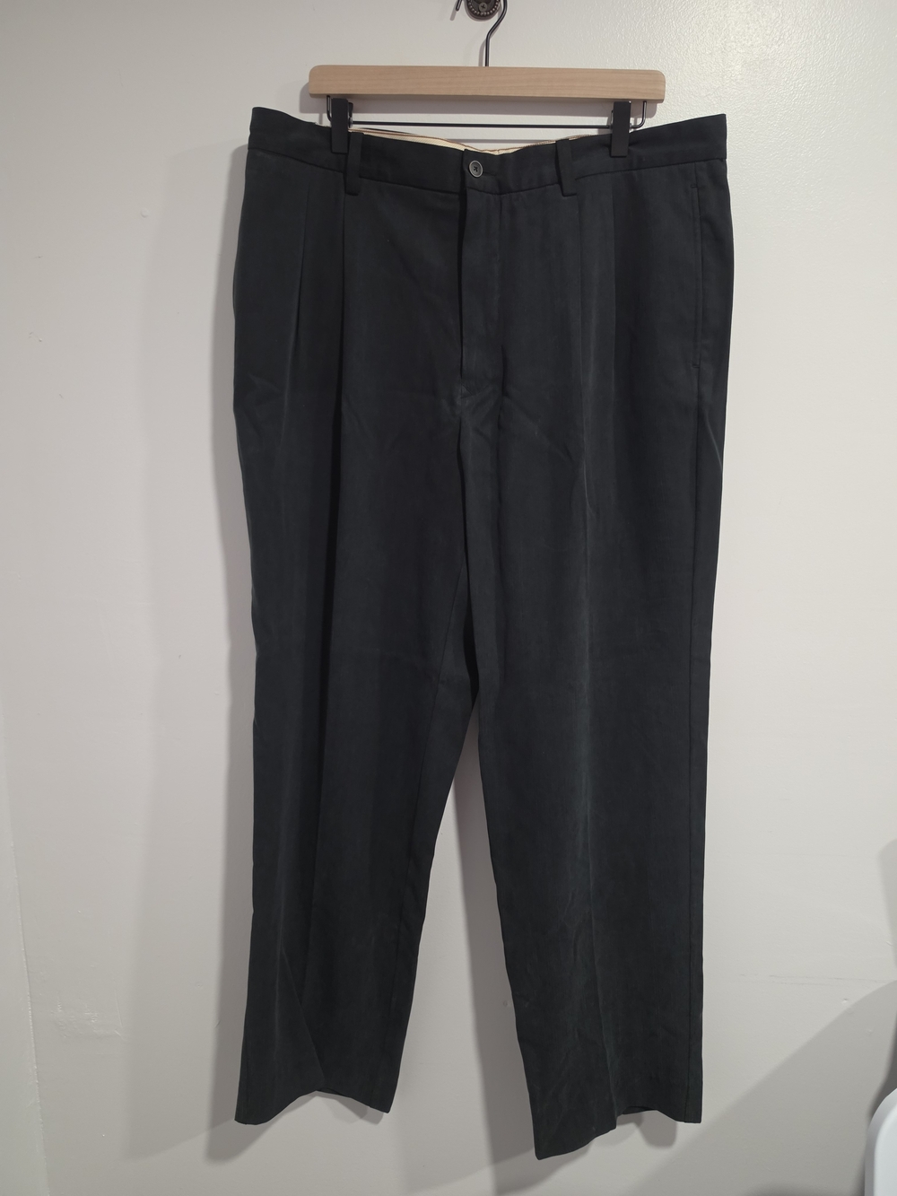 Tommy Bahama Men's Black Tailored Silk Blend Dress Pants Size 38x32
